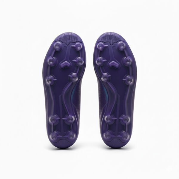 Vortex Phantom abajo Botas moradas con calcetín vistas desde abajo para adultas.