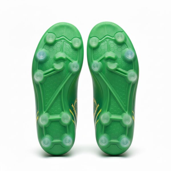 Vortex Phantom verdes abajo Botas verdes con calcetín vistas desde abajo para adultas.