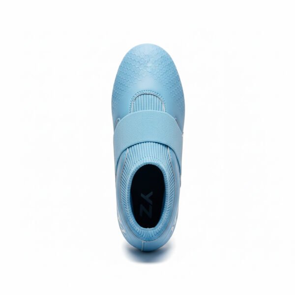 Botas azules con calcetín vistas desde arriba para adultas.